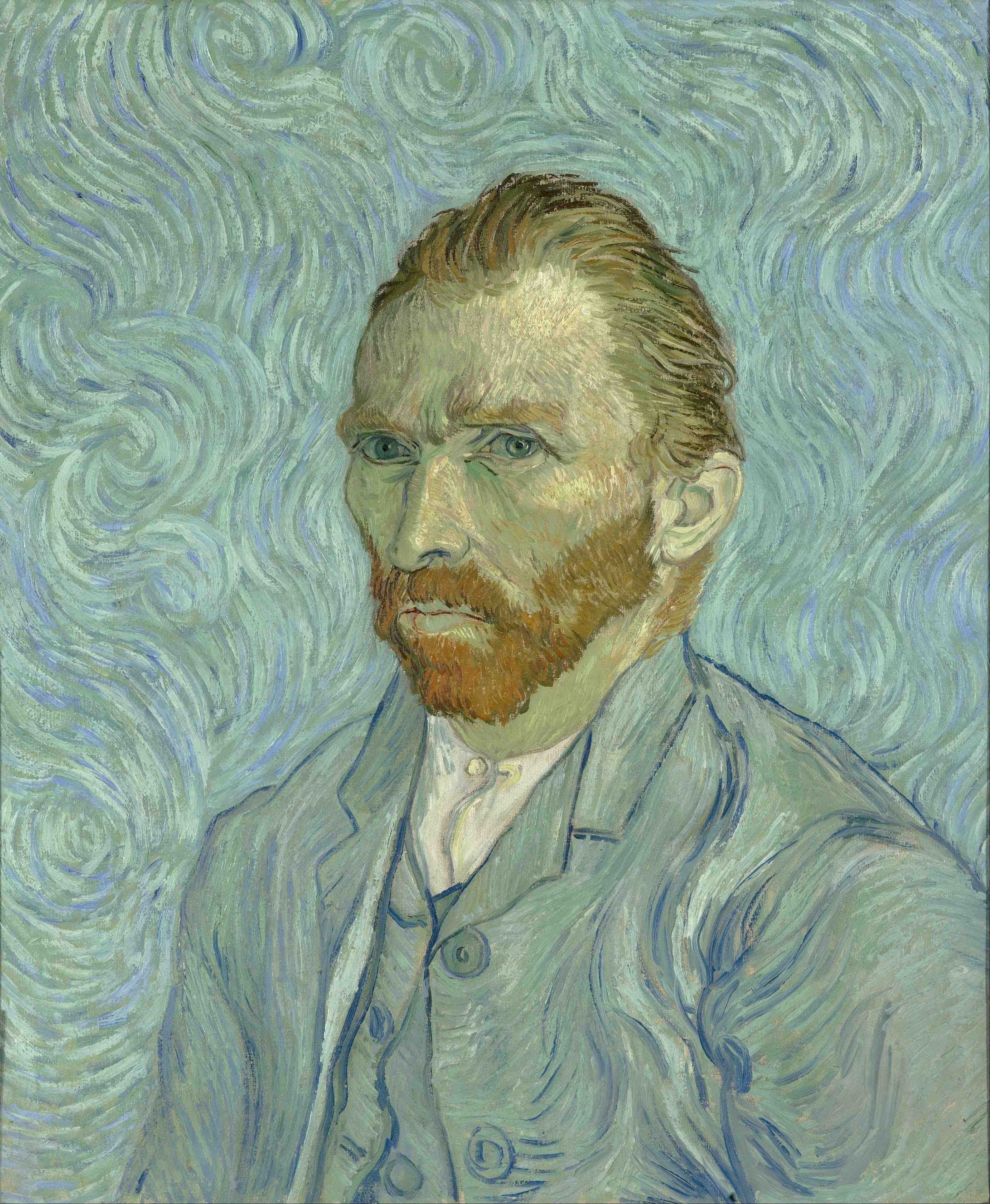 Pictură în ulei: Autoportret 1889 de Vincent van Gogh